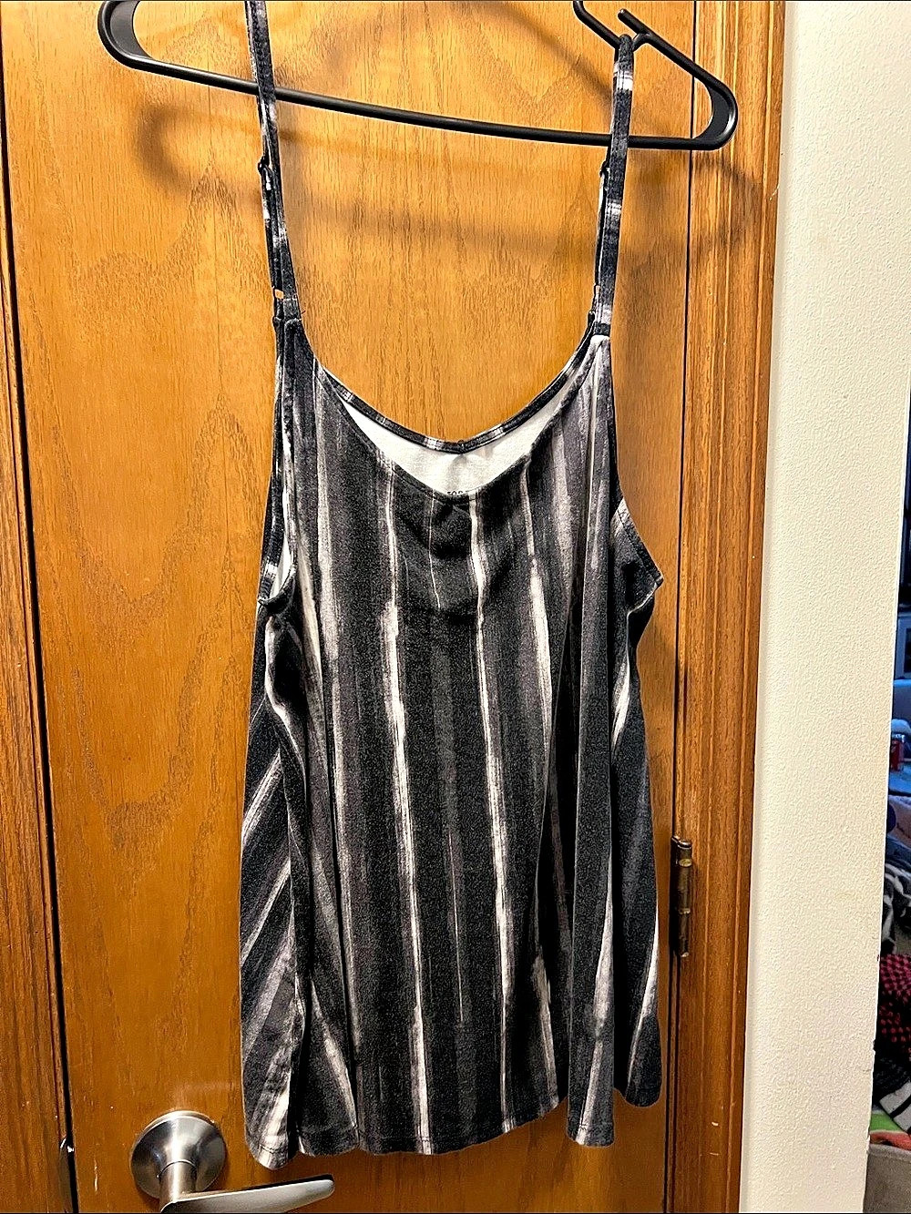 Torrid Super Soft Cami Striped Cami in Black & Gray Size 1